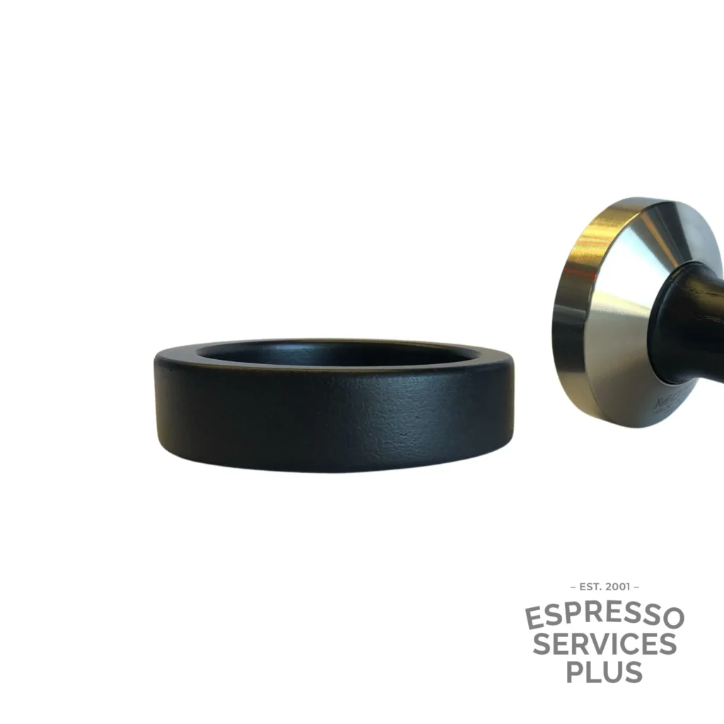 Coffee Tamper 58mm Black Wood with Holder - Espresso Services Plus