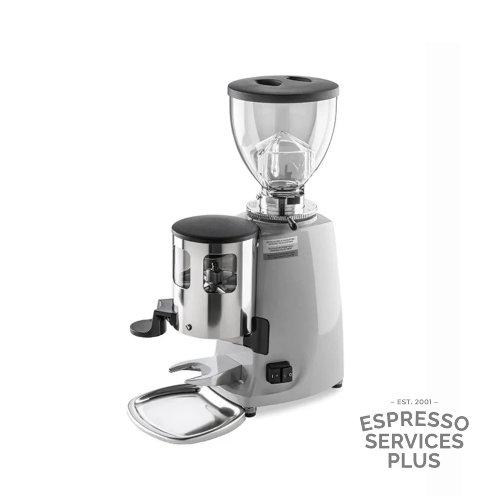 Mazzer Mini Manual Coffee Grinder Silver - Espresso Services Plus