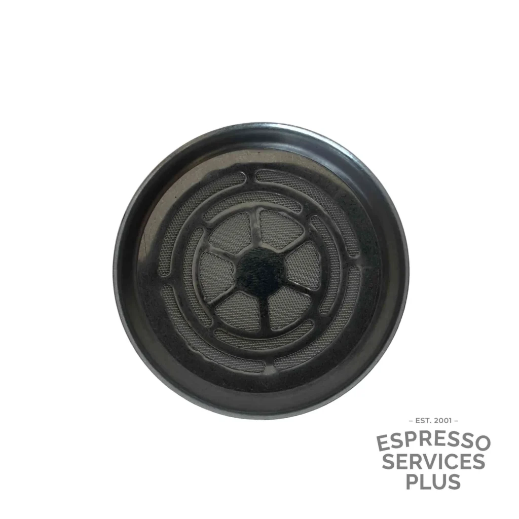 Group shower screen inside espresso machine service and repair | Espresso Services Plus